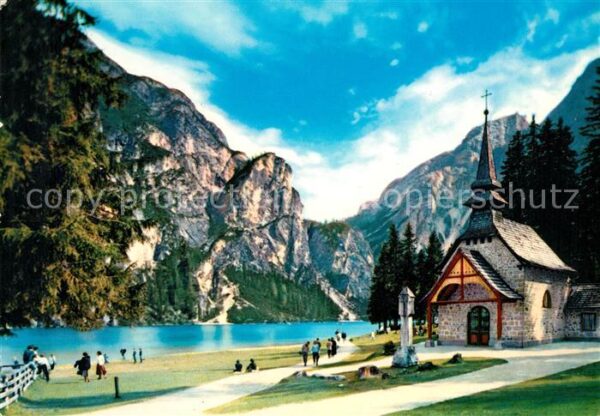 Dolomiti Lago di Braies Kapelle