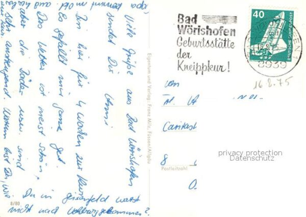 Bad Woerishofen Kurhaus Kurpark See Kneipp Denkmal – Bild 2