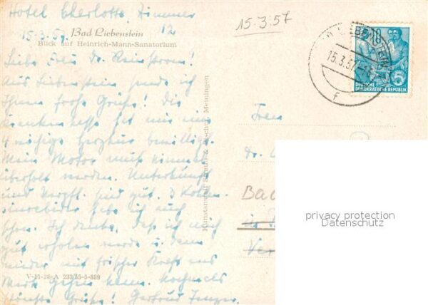 Bad Liebenstein Heinrich Mann Sanatorium – Bild 2
