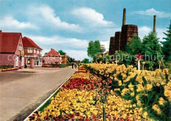 Wiesmoor Blumenschmuck beim Torhaus
