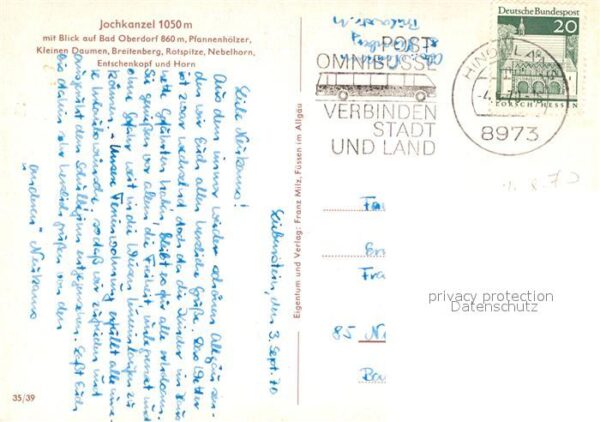 Bad Oberdorf Jochkanzel Pfannenhölzer Breitenberg Ro – Bild 2