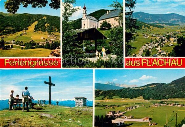 Flachau Teilansichten Kirche Gipfelkreuz