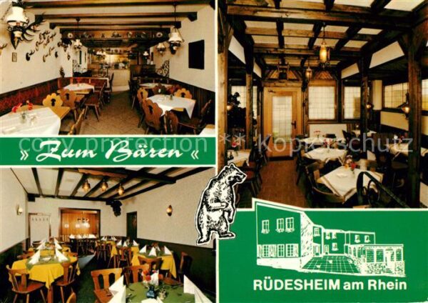 Ruedesheim Rhein Gasthaus Zum Bären Gasträume