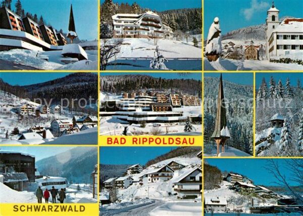 Bad Rippoldsau Schwarzwald mit Kurmittelhaus und Privat Sanatorium