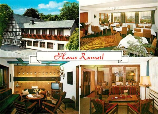 Lennestadt Hotel Pension Haus Ramail Gasträume