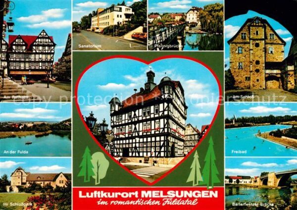 Melsungen Fulda Am Rathaus Sanatorium Pfennigbrücke Sch