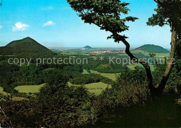 Schwaebisch Gmuend Blick vom Hornberg auf die 3 Kaiserberg