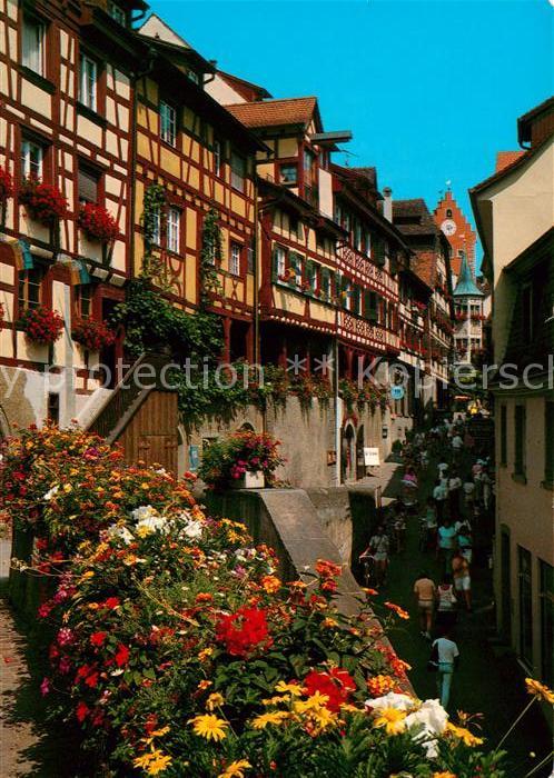 Meersburg Bodensee Fachwerkhäuser an der Steigstrasse
