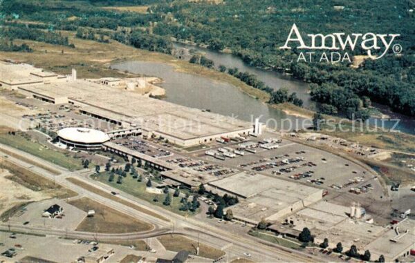 Ada Michigan Amway complex aerial view