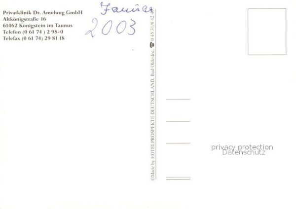 Koenigstein Taunus Privatklinik Dr Amelung – Bild 2
