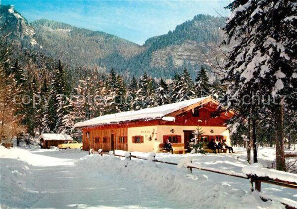 Kreuth Tegernsee Waldcafe Weissachalm Winterlandschaft B