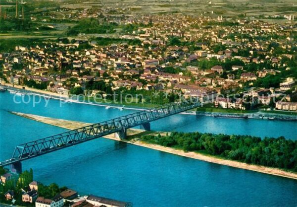 Neuwied Rhein Rheinbrücke Fliegeraufnahme