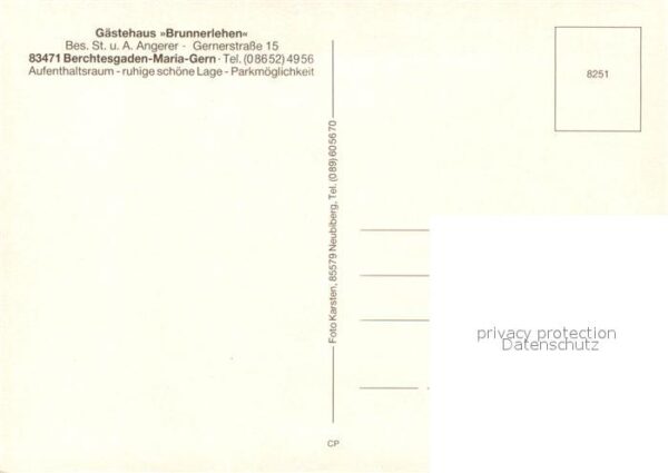 Maria Gern Gästehaus Brunnerlehen Berchtesgadener – Bild 2