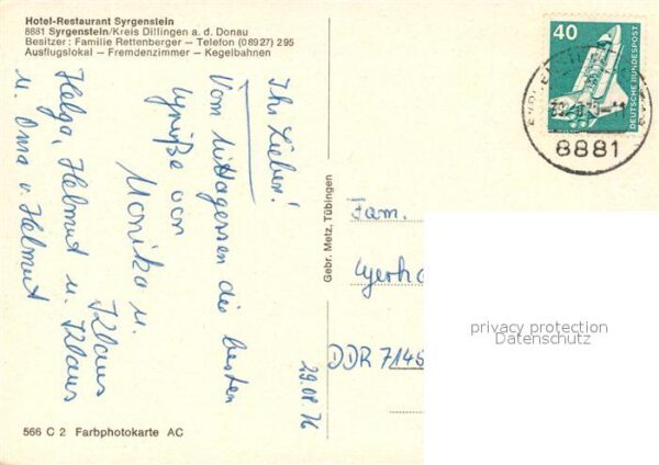 Syrgenstein Schwaben Teilansicht mit Hotel Restaurant Syrgen – Bild 2