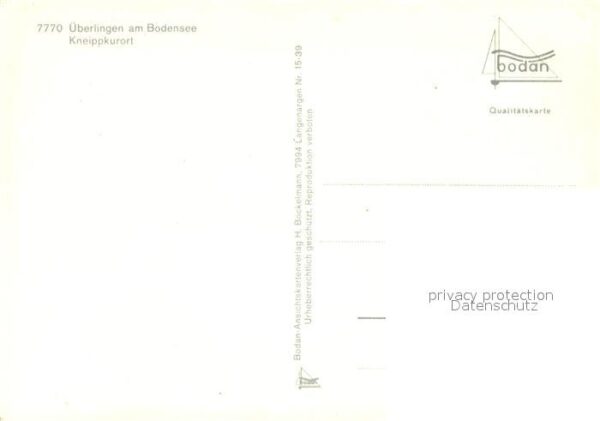 Ueberlingen Bodensee Teilansichten Kneippkurort Wappen Gedic – Bild 2