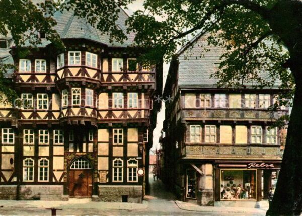 Goslar Marktstrasse Ecke Münzgasse Fachwerkhau