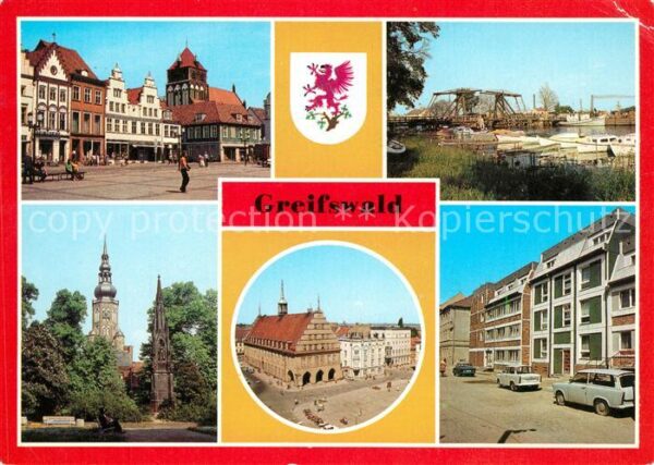 Greifswald Platz der Freundschaft Wiecker Brücke D
