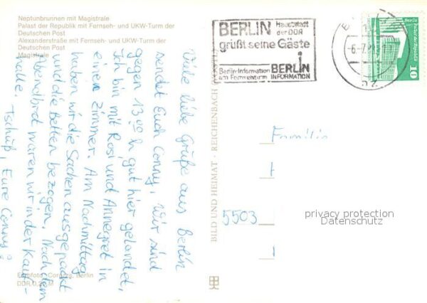 Berlin Neptunbrunnen Magistrale Palast der Rep – Bild 2