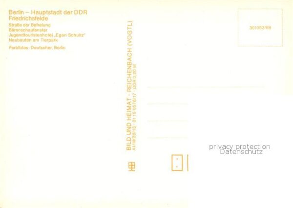 Friedrichsfelde Berlin Strasse der Befreiung Bärenschaufenster – Bild 2