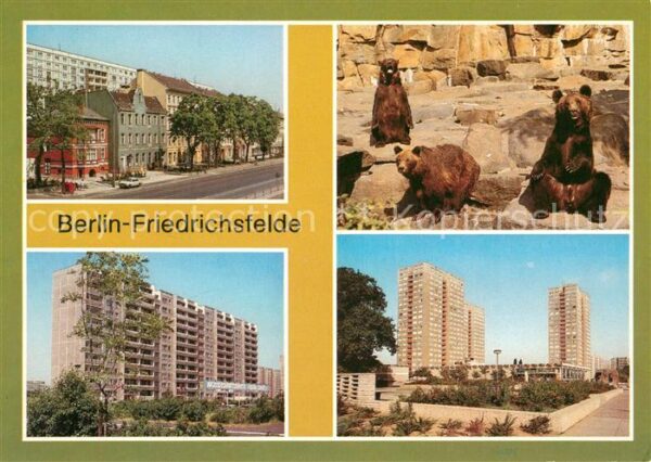 Friedrichsfelde Berlin Strasse der Befreiung Bärenschaufenster