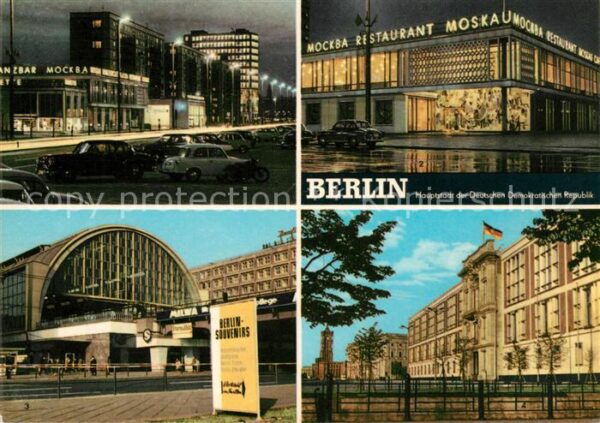 Berlin Karl Marx Allee Restaurant Moskau Bahnh