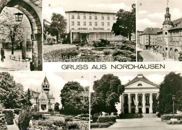 Nordhausen Thueringen Mahnmal HO Hotel Handelshof Albert Kunt
