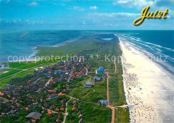 Juist Nordseebad Fliegeraufnahme