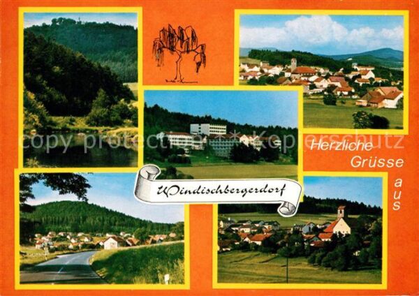 Windischbergerdorf Teilansichten Landschaftspanorama