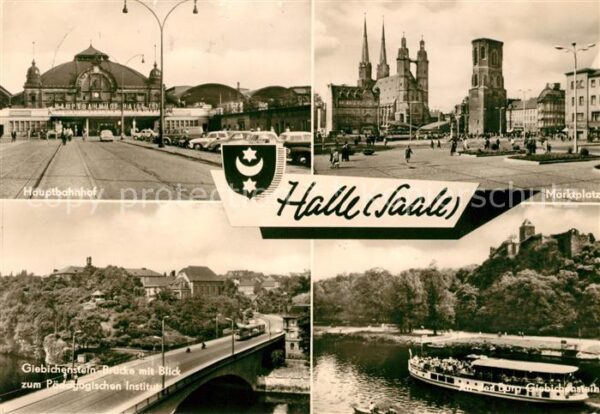 Halle Saale Hauptbahnhof Marktplatz Burg Giebichens