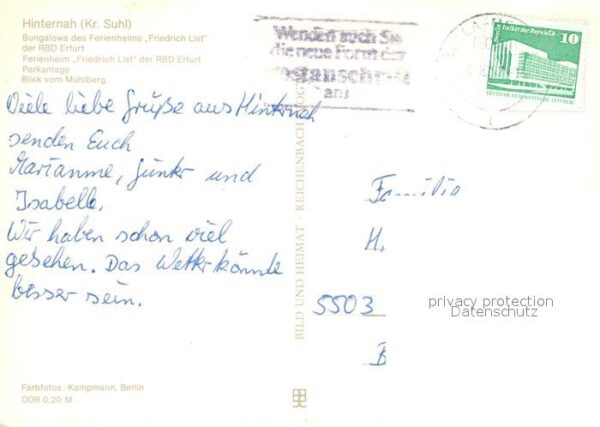 Hinternah Bungalows Ferienheim Friedrich List Par – Bild 2