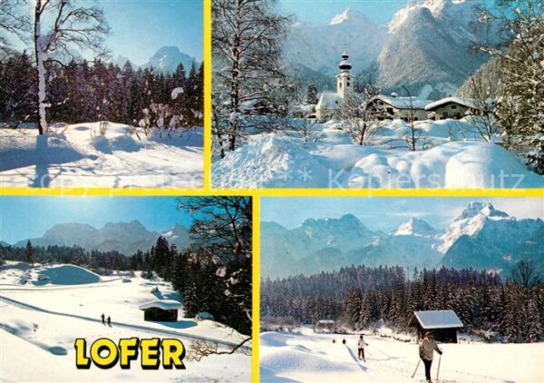 Lofer Winterlandschaft Motive Langlaufloipe D