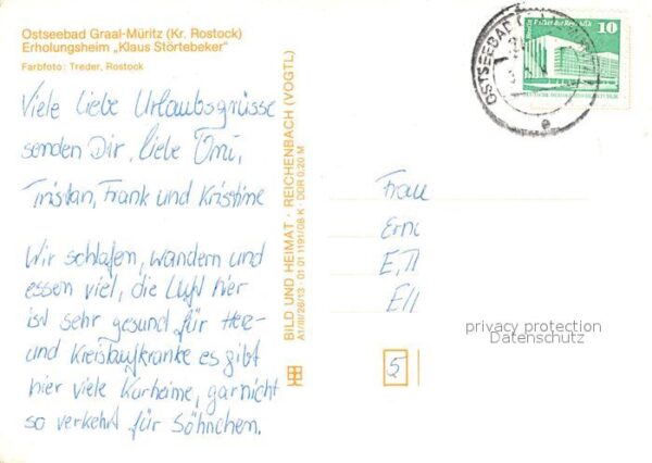 Graal-Mueritz Ostseebad Erholungsheim Klaus Störtebeker – Bild 2