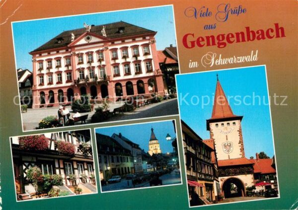 Gengenbach Rathaus Altstadt Fachwerk Kirche Torbog