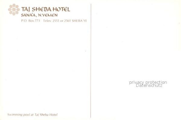 Sanaa Taj Sheba Hotel Swimming Pool – Bild 2