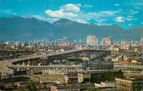 Vancouver British Columbia Granville Bridge Skyline