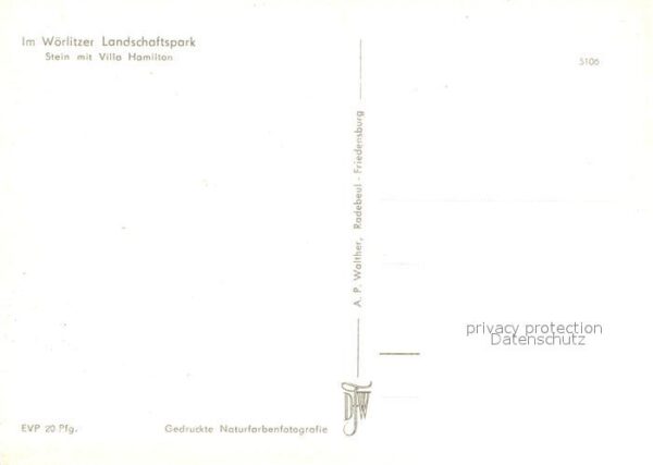 Woerlitz Landschaftspark Stein Villa Hamilton – Bild 2