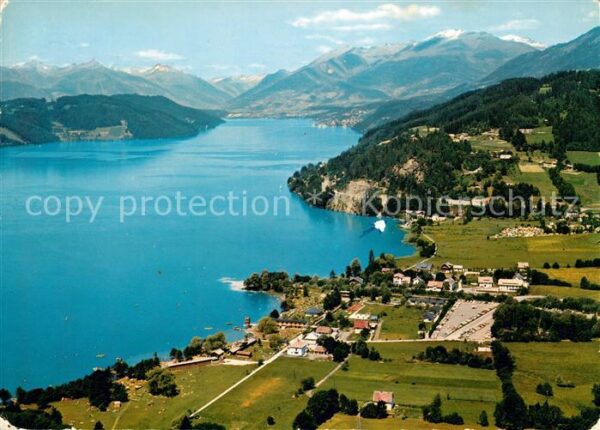 Doebriach Millstaettersee Fliegeraufnahme