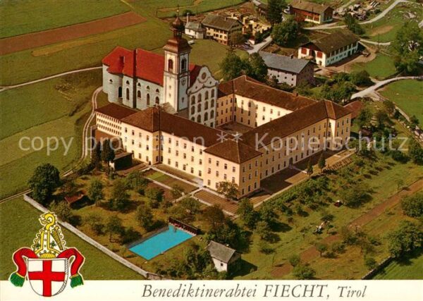 Fiecht Tirol Benediktinerabtei Fliegeraufnahme