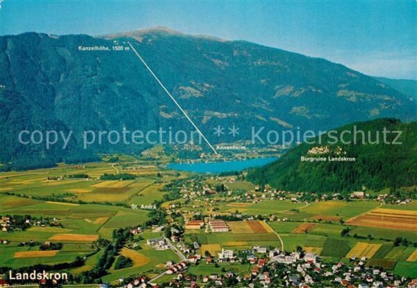 Landskron Kaernten Sankt Andrä Fliegeraufnahme