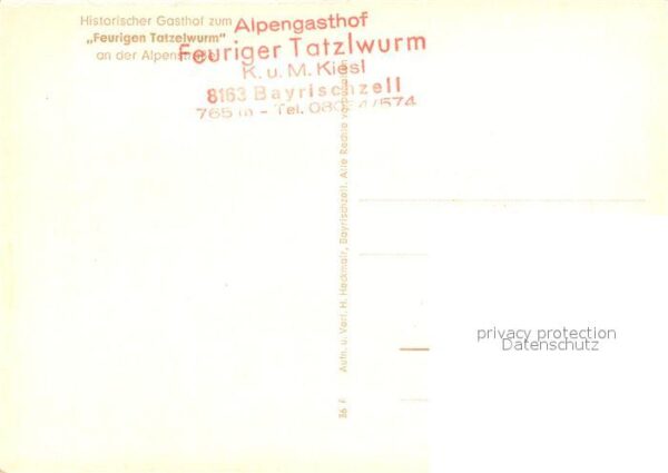 Bayrischzell Alpengasthof Feuriger Tatzlwurm – Bild 2