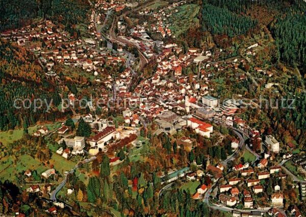 Wildbad Schwarzwald Fliegeraufnahme