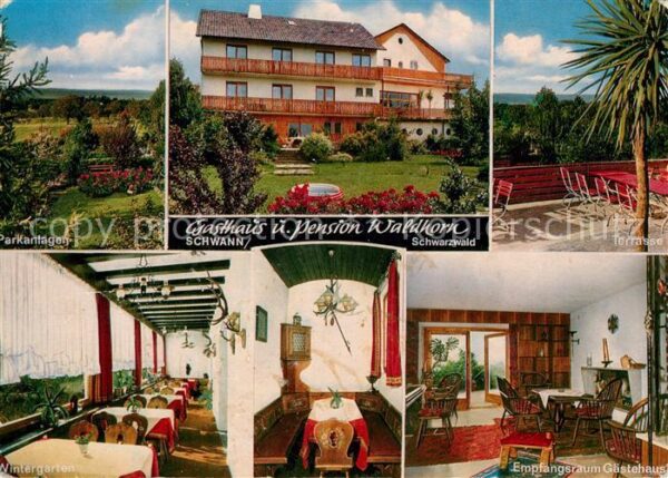 Schwann Gasthaus Pension Waldhorn Parkanlagen W