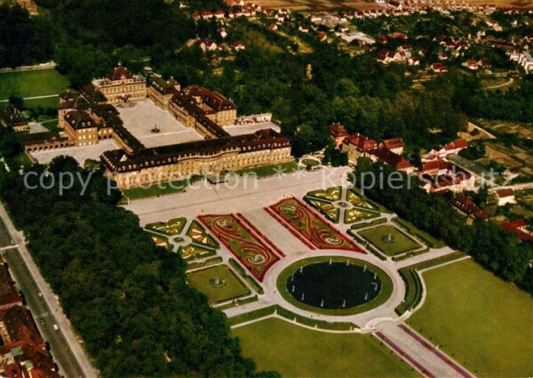 Ludwigsburg Wuerttemberg Fliegeraufnahme Schloss Gartenschau Blü