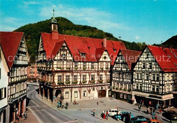 Urach Bad Rathaus Marktplatz