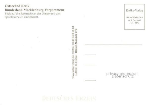 Rerik Ostseebad Fliegeraufnahme Seebrücke Sportboothafe – Bild 2
