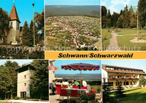 Schwann Fliegeraufnahme Kirche Hotel Adlerhof