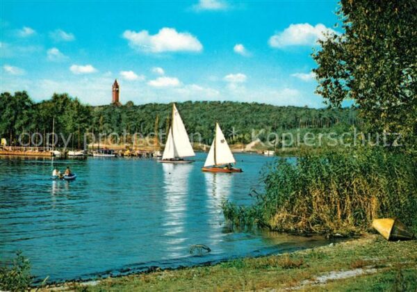 Berlin Grunewaldturm Havel Segelboote
