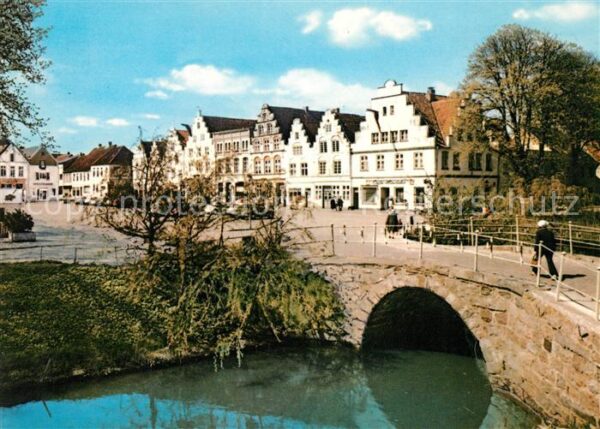 Friedrichstadt Eider Marktplatz Steinerne Brücke Giebelhäuse