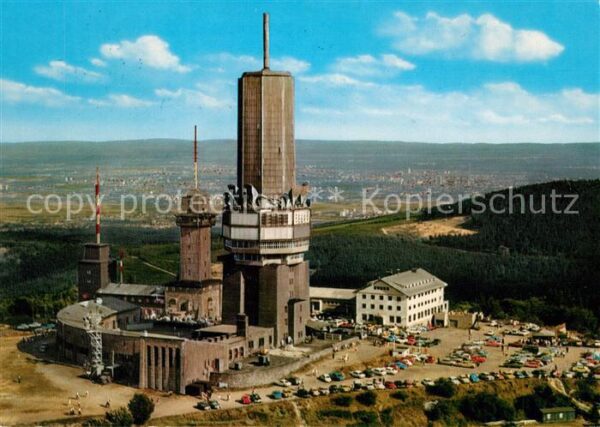 Grosser Feldberg Taunus Fliegeraufnahme Fernsehturm