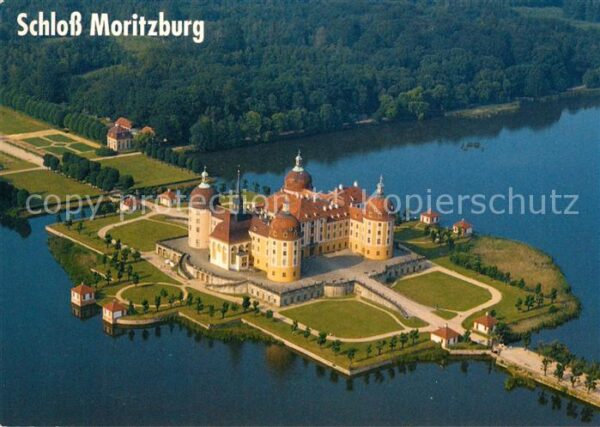 Moritzburg Sachsen Schloss Fliegeraufnahme